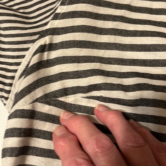 Merona button up, long sleeve stripe shirt. Sz lg - Picture 7 of 7